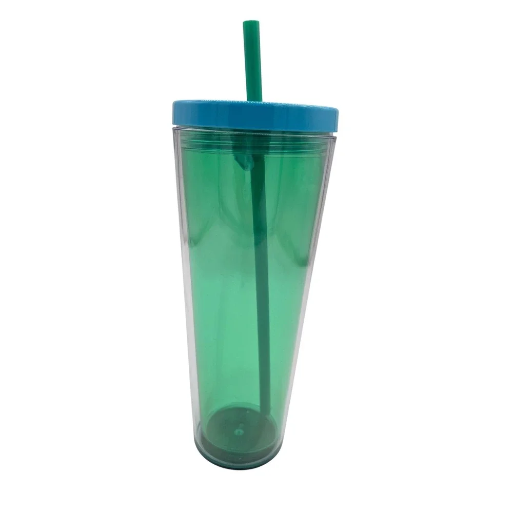 Everyday Living Tumbler Cup 26oz Reusable Plastic Travel Mug with Straw and Lid‎